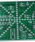 LED Flowing Lights Soldering Practice Board Kit For Electronics DIY Projects With Adjustable Speed Water Lamp Effect Beginner Friendly High Quality PCB With Clearly Marked Components Ideal Soldering Practice And Electronics Learning showing component layout.