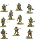 Japanese Army Infantry Platoon 28mm Plastic Miniatures For Bolt Action War Gaming World War II Tabletop Figures with Type 99 Rifles