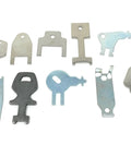 Master Dispenser Key Ring Set With 27 Common Paper Towel And Toilet Paper Keys For Janitors Maintenance Pros Hospitals Schools And Medical Facilities Today, metal keys displayed in various shapes
