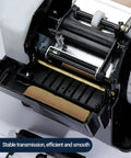 Heavy Duty Semi Automatic Gummed Kraft Tape Dispenser Runs Like Clockwork With Zero Plug Hassle chews through packaging rolls smoothly.