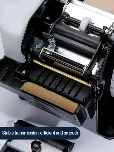 Heavy Duty Semi Automatic Gummed Kraft Tape Dispenser Runs Like Clockwork With Zero Plug Hassle chews through packaging rolls smoothly.