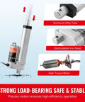 12V Linear Actuator With 6 Inch Stroke, 330 Lb Load, Quiet Under 60dB featuring aluminum alloy tube and high torque motor.