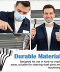 Person using 60 Piece Mini Wire Brush Set Stainless Steel Wire Bristles Scrubbers For Welding Slag And Rust Cleaning