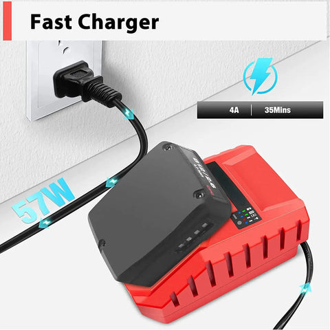 12V C4 12 To 50 Battery Charger Replacement Tool 100 240V Compatible Durable ABS Shell Easy Grip Handle Safe Full Charge Function