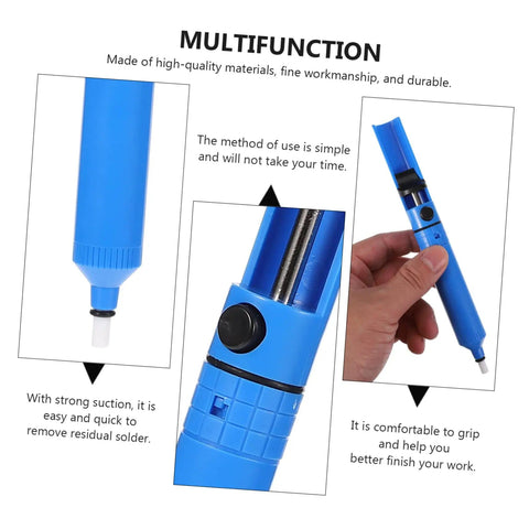 Two Piece Manual Desoldering Pump Solder Removal Tool Suction Gun For PCB Durable Solder Sucker hand-held close-up