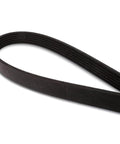 R135822 Replacement Drive Belt For Lawn Tractors And Riding Mowers Heavy Duty OEM Quality Fit Durable Belt For Smooth Performance Compatible With Decks And Clutches Easy Install Long Lasting Reliability black ribbed drive belt shown coiled