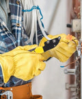 Electrician using Pro Cable Straightener Tool With No Slip Handle For Easy Wire Untwisting And Bending Manual Precision Looper Device.