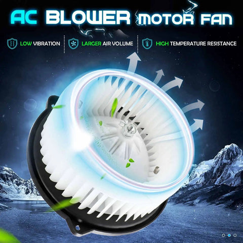Honda AC Heater Blower Motor Fan Replacement For Civic 2001-2005 Not Hatchback, CR-V 2002-2006 Japan Built, Element 2003-2011