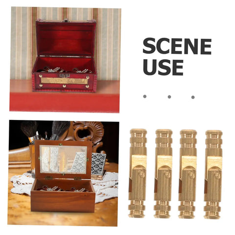Brass Small Jewelry Box Hinges Concealed Hidden Cylindrical Barrel Hinges For Cabinets And Keepsake Boxes display