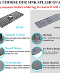 Comparison of Must Have 3 In 1 Sink Splash Guard with silicone drip catcher and traditional flat trays