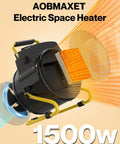 Portable 1500W Electric Outdoor Heater For Patio And Garage 2S Rapid Heating Overheat Protection Thermostat No Fuss Space Heater Outdoor Greenhouse Tent Room Indoor Use