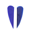 2 Inch Archery Fletching Feathers Dope Turkey Feathers Left Wing Right Wing Pack Of 50 For DIY Hunting Arrows Dark Blue Lightweight Balance