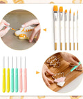 Level Up Your Sweet Baking Game With This Solid Acrylic Cookie Decorating Turntable Kit That Comes Loaded With Scribe Needles Soft Brushes Grip Mats And Rubber Feet For Flawless Icing Every Time. Brushes and scribe needles for cookie decorating.