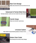 Heavy Duty Portable Swamp Cooler Featuring 8830 CFM Airflow And 10.6 Gallon Tank For Garage Cooling And Humidifying Straight Up Knocks The Heat Outta Your Shop Whenever You Need It with rear cord storage and durable metal body.