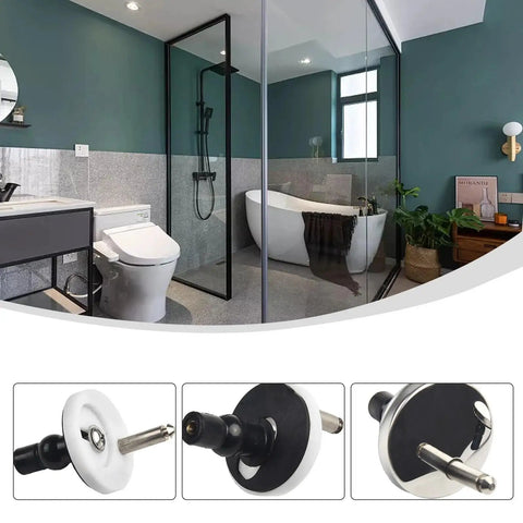 Toilet seat hinges 6 pack top fix soft release quick fit replacement shown with modern bathroom setup.