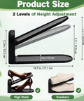 12 Pack Adjustable Shoe Slot Organizers, Double Layer Closet Stackers with height adjustment, ideal for heels and sneakers.