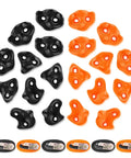 20 Ninja Tree Climbing Holds Kit With 6 Ratchet Straps For Outdoor Ninja Warrior Obstacle Course Training In Bright Orange And Black