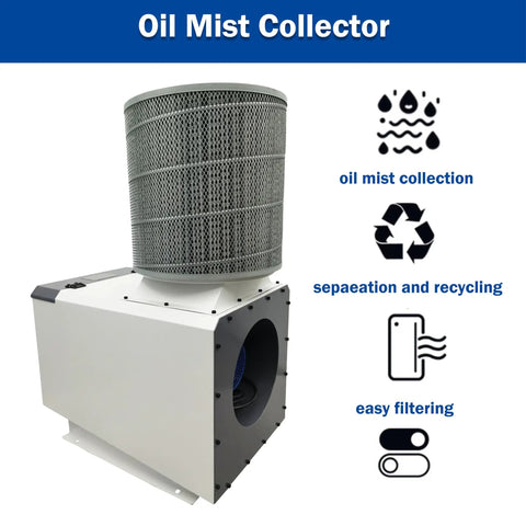 Heavy Duty Oil Mist Collector And Smoke Purifier For Cnc Workshop Rigs 6 Inch Hook Up 220V with filtration features.
