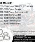 Beefy 1 Inch Wheel Washers for 4x156mm Bolt Pattern and ATVs, in front of RZR with fitment details.