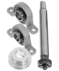 Bench Saw Spindle Bearing Seat Pulley With Belt Wheel For Woodworking Tools Replacement Spindle Assembly For Table Saw And Drill High Stability Steel Construction