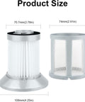 Replacement Vacuum Filters For Zing AeroSwift And PowerForce Bagless Canister Vacuums Fits 2156A 1665 16652 size diagram