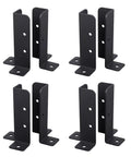 Heavy Duty Adjustable Deck Post Base Brackets Kit Fits 1.5x1.5 2x2 2x4 4x4 Wood Posts Reversible For Fences Pergolas Railings And Outdoor Projects