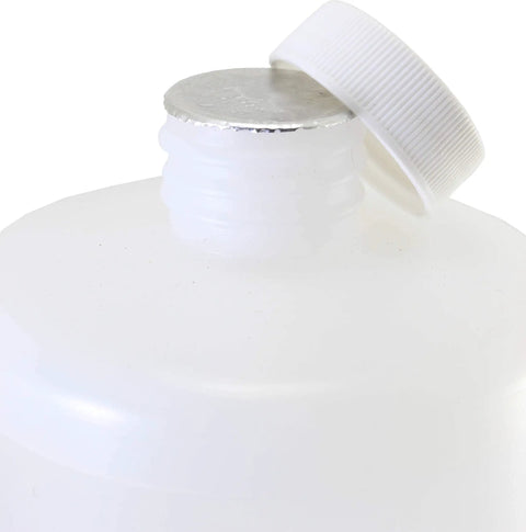Close-up of bottle from Top-Notch 99.9% Pure Isopropyl Alcohol Industrial Grade IPA - Four-Pack of 950ml Bottles Totaling 1 Gallon