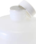 Close-up of a white plastic bottle with a cap, part of Industrial Grade Isopropyl Alcohol 99.8 Percent Pure IPA For Cleaning And Lab Use Pro