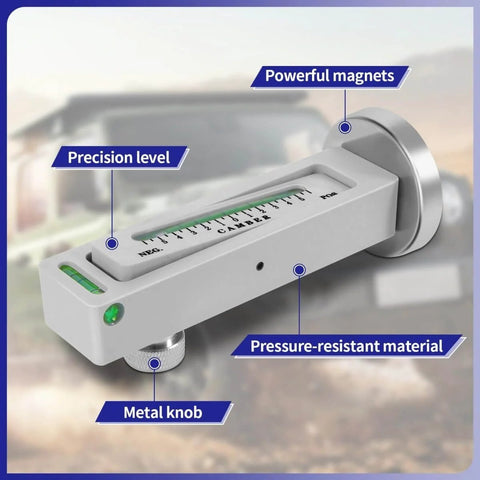 Adjustable Magnetic Wheel Alignment Gauge Tool For Camber Caster And Toe Measurements with precision level and metal knob