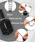 Watch Link Removal Kit 19 In 1 For Strap Length Adjustment At Home Diy Gear With Removal Tool Hammer Cleaning Cloth Spare Needle