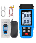 Built Like A Tank Digital Thermocouple Thermometer K And J Type High Temp Meter with USB and probes, compact design for easy use.