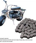 Upgrade Your Mini Bike Ride With Heavy Duty Steel Alloy Chain Roller Tensioner 420 Kit For Baja Trailmaster Plus Spring And Master Link To Fix Loose Chains Fast On 212cc 196cc 6.5HP Engines, 420 chain