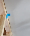 Drywall Buddy Tool Set Of 2 for easy and safe wall and ceiling drywall fitting and support, installed on ceiling frame.