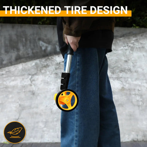 Dead On Precision 4 Inch Measuring Wheel With Rugged Carry Bag No Fuss Manual Distance Tracker For Construction And Landscaping Projects Up To 9999 Feet Range Heavy Duty Gear Counter