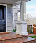 Rock Solid Outdoor Handicap Grab Bar For Steps Heavy Duty Wall Mount Handrail with smooth matte finish next to porch steps.