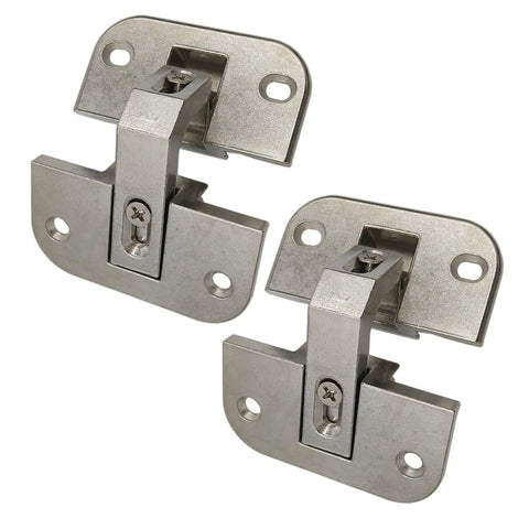 2 Pack Heavy Duty Stainless Steel Cabinet Hinges With Concealed Adjustable Design For Corner Cabinets