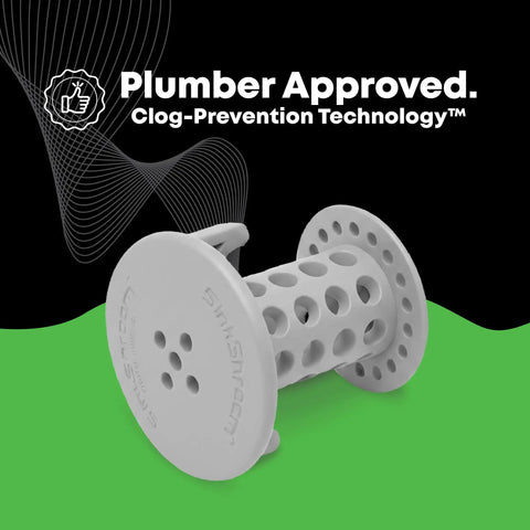 Inside Sink Drain Protector Hair Catcher And Strainer That Fits In The Drain, Traps Every Hair To Prevent Clogs, Gray Finish