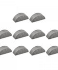 Woodruff Keys Set 20 Pcs 8mm Width X 10mm Height X 25mm Diameter Semicircle Key Stock Carbon Steel Polished Heavy Duty
