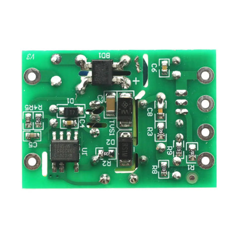 Two Pack AC DC Isolated Switching Power Supply Module Board Dual Output 110V 220V To 5V And 12V DC Converter Power Module For DIY Projects DIY Friendly, green PCB 35x25mm