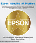 Epson Genuine Ink Promise seal highlighting compatibility with Expression Home XP 5200 Wireless All In One Printer.
