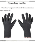 Water Sports Neoprene Gloves 3mm With 4 Way Stretch And Adjustable Strap For Snorkeling Diving Kayaking Surfing Spearfishing