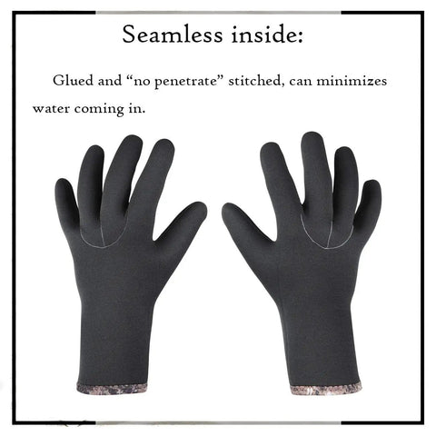 Water Sports Neoprene Gloves 3mm With 4 Way Stretch And Adjustable Strap For Snorkeling Diving Kayaking Surfing Spearfishing
