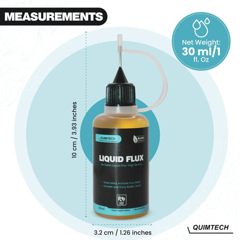 Liquid Solder Flux Dropper 30 Ml 1 Oz No Clean Rosin Mildly Activated Flux For Electronics Soldering RoHS Compliant Lead Free