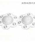 2 Pack Hair Catcher Drain Cover - 5" Dome Shaped Soft PVC with 6 suction cups, 4.72x4.72x1.18in, effective clog prevention.