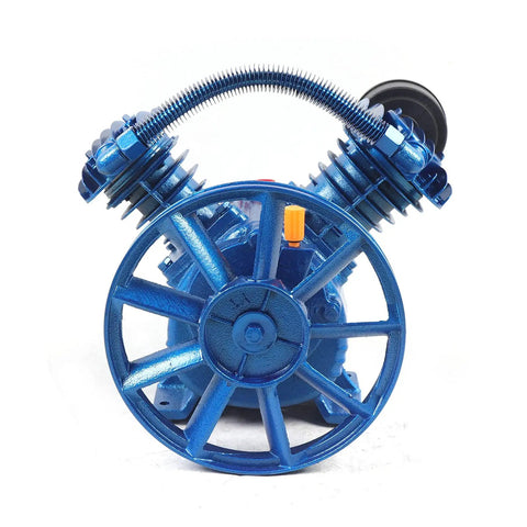 Super Heavy Duty 3HP Cast Iron Air Compressor Pump Head V-Style Two Stage Piston Replacement Unit Low Noise Design Rated For 181.3 PSI Ideal For Home Decorating Projects And Auto Repair Shop Gear Up With This Rock Solid Workhorse That Handles Tough Jobs