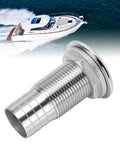 316 Stainless Steel Boat Thru Hull Fitting Hose Barb Connector For Marine Inlet And Outlet Ideal For Yachts And Boats Bilge Drain And Cooling System Three Quarters Inch Half Thread Outlet No Gasket