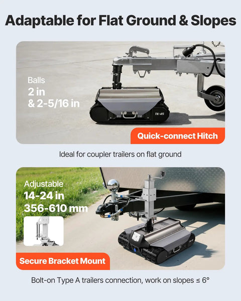 Heavy Duty Electric Trailer Mover Tackles 9000 Lbs Loads With Zero Sweat Via Remote Control Wireless Link Smooth Motorized Camper Cart For Rv Boat Towed Trailers Jack Lift adaptable for flat ground and slopes