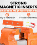 6 Inch Magnetic Soft Vise Jaws Cover Pads For Clamping And Holding Heavy Duty TPU Jaw Pads With Multi Groove Design To Protect Delicate Surfaces While Gripping Tight Ideal For DIY Home Workshop And Hobby Projects, 3 embedded magnets