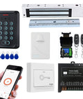All In One Door Access Control Kit With 280Kg Magnetic Lock, WiFi And Tuya App Remote Unlock, Waterproof Keypad Reader