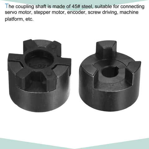 Flexible Coupling Shaft 12mm To 25mm Bore Motor Coupler Joint For Servo And Stepper Motors, 52mm Long, 44.5mm OD, 45 Steel Pro Grade